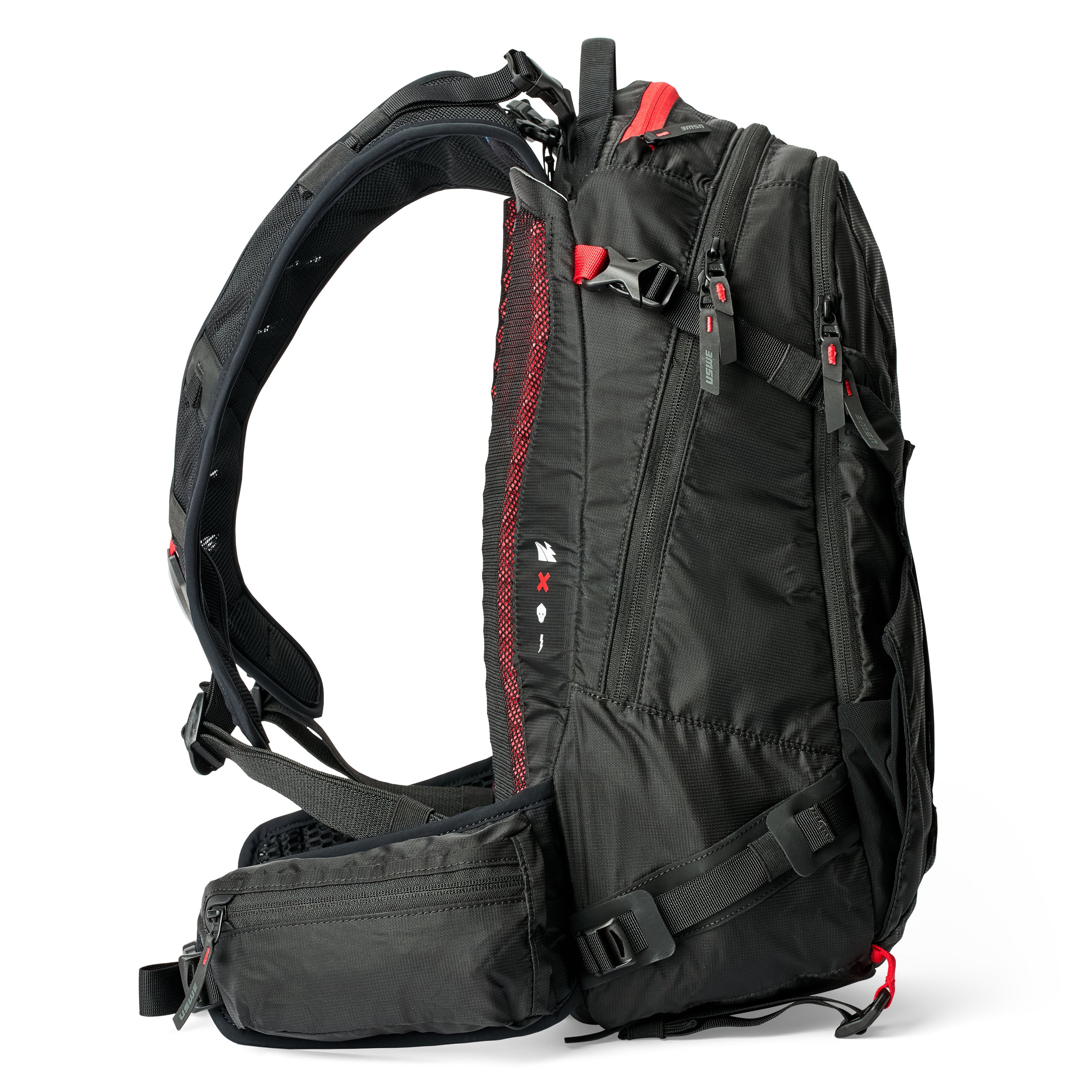 VST 25L ZIPPERED Daypack Backpack - Black - USWE 5225080001