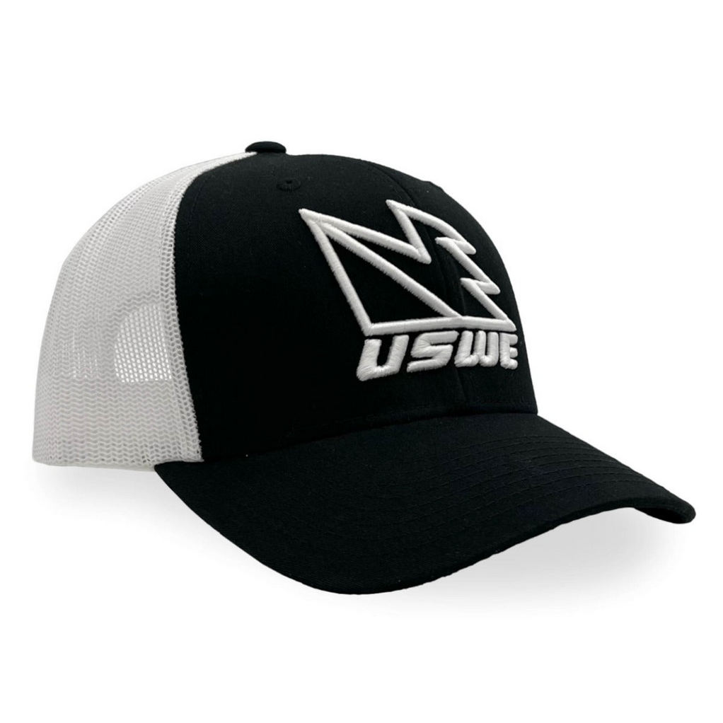 USWE Team Trucker Cap One Size - Black White - USWE 80790053999400